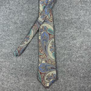 VTG Harold Powell Tie 4" X 57 3/4" Multicolor Paisley 100% Silk Made In USA